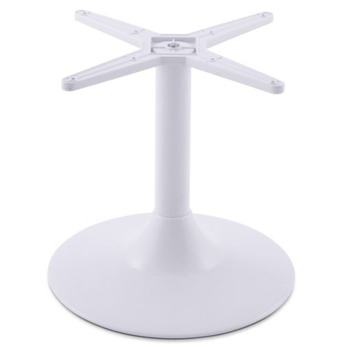 Pied de table 'BIANKO' 45 en métal blanc
