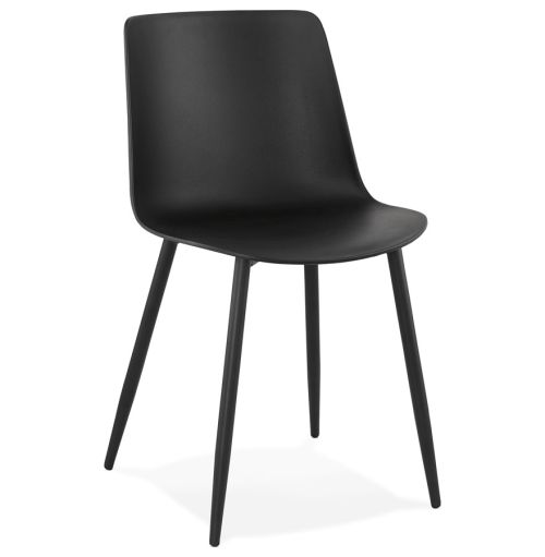 Chaise de cuisine moderne 'BRENDA' noire