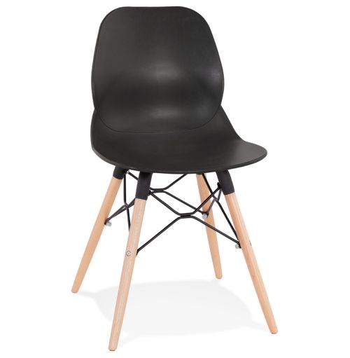 Chaise scandinave 'EPIK' noire moderne