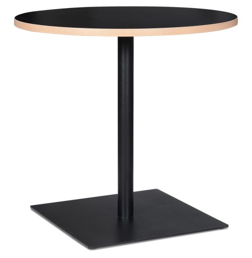 Table ronde 'FUSION ROUND' noire - Ø 80 cm