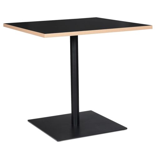 Table carrée 'FUSION SQUARE' noire - 80x80 cm
