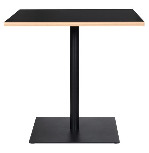 Table carrée 'FUSION SQUARE' noire - 80x80 cm