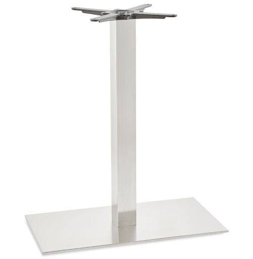 Pied de table 'KARO XL' 90 en acier brossé
