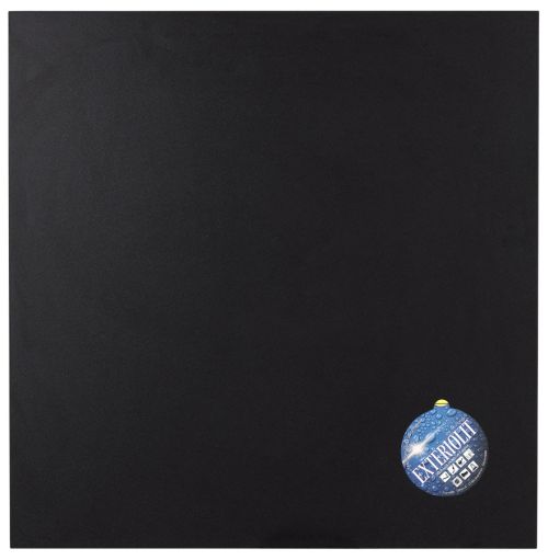 Plateau de table 'LIMULE' noir carré - 68x68 cm