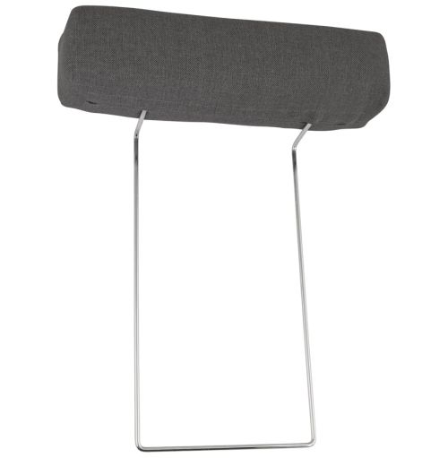 Appui-tête pour canapé 'LUCA' en tissu gris foncé