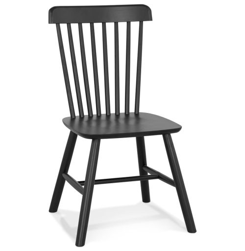 Chaise design 'MONTANA' en bois noir
