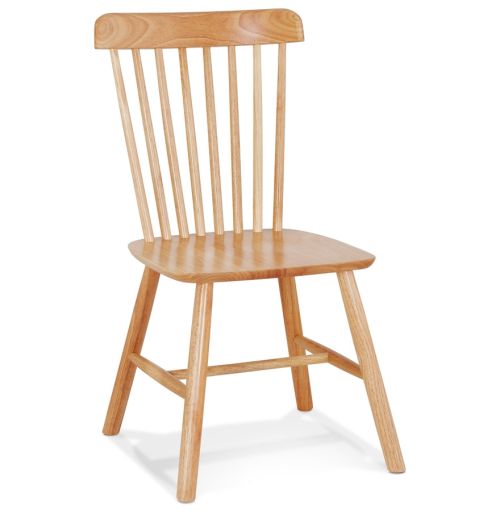 Chaise design 'MONTANA' en bois finition naturelle