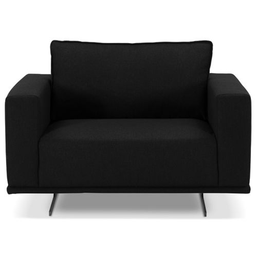 Fauteuil de salon design 1,5 places 'MOZART MINI' noir