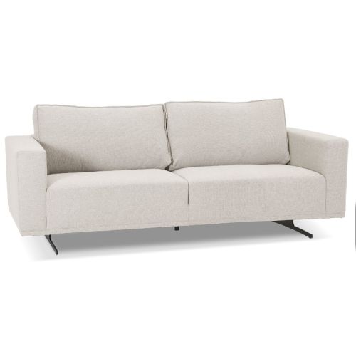 Canapé droit design 3 places 'MOZART' beige