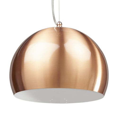 Suspension boule design 'POGO' couleur cuivre