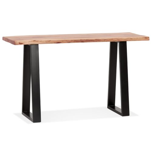 Console style industriel 'RAFA CONSOLE' en bois massif et métal
