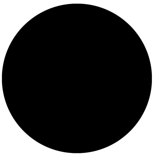 Plateau de table 'RINGO' rond Ø 70cm noir