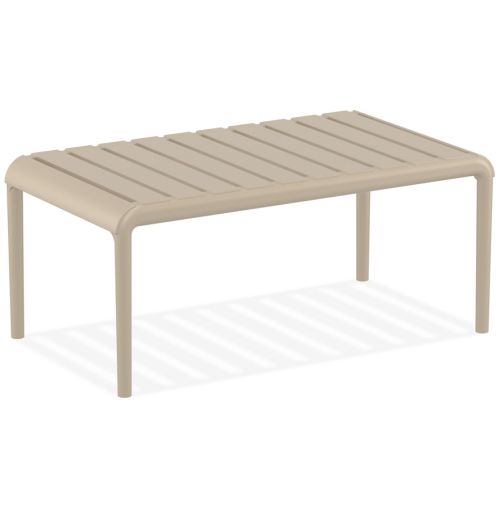 Table basse 'SIDONY XL' taupe en matière plastique