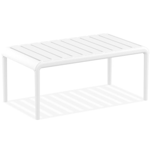 Table basse 'SIDONY XL' blanche en matière plastique