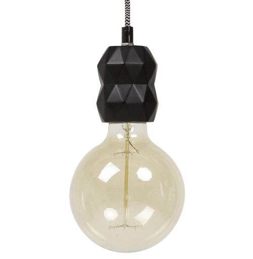 Douille design 'SOKET' noire