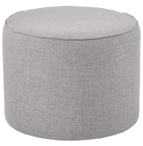 Repose-pied / pouf 'TULIP' en tissu gris