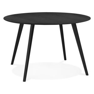 Table de cuisine ronde 'AMY' noire - ø 120 cm