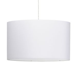 Suspension 'BUNGEE' ronde avec abat-jour blanc