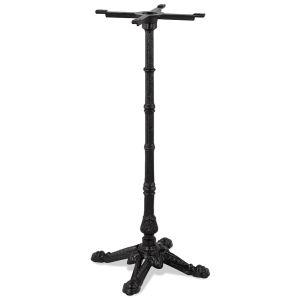 Pied de table style rustique 'CABARET' 110 en métal noir