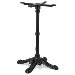 Pied de table style rustique 'CABARET' 75 en métal noir