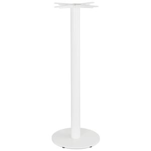 Pied de table rond 'CORTADO' 110 en métal blanc intérieur/extérieur