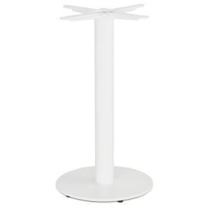 Pied de table rond 'CORTADO' 75 en métal blanc intérieur/extérieur