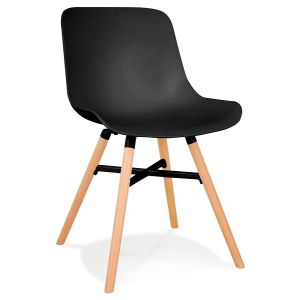 Chaise design 'GLADYS' noire