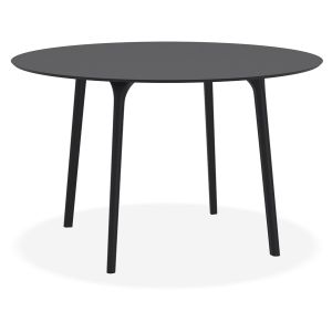 Table de terrasse ronde 'LAGOON' noire intérieur / extérieur - Ø 120 cm