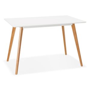 Petite table / bureau design 'MARIUS' blanche style scandinave - 120x80 cm