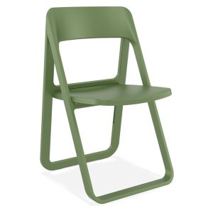 Chaise pliable intérieur / extérieur 'SLAG' en matière plastique verte
