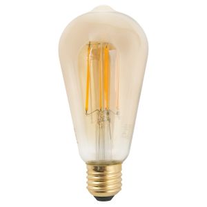 Ampoule LED Edison 'TANIUM LONG' à filament ambre