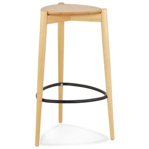 Tabouret de bar 'TIARA' en frêne naturel