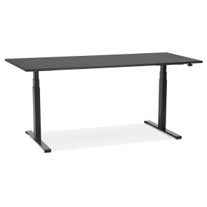 Bureau ergonomique électrique 'TRONIK' noir - 160x80 cm