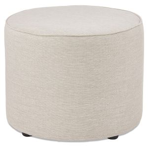 Repose-pied / pouf 'TULIP' en tissu beige
