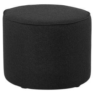 Repose-pied / pouf 'TULIP' en tissu noir