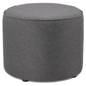 Repose-pied / pouf 'TULIP' en tissu gris foncé