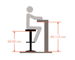 Tabourets réglables Alterego Design