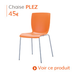 Déco d'automne - Chaise de cuisine PLEZ orange