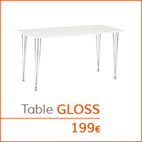 Mon premier appartement - Table GLOSS