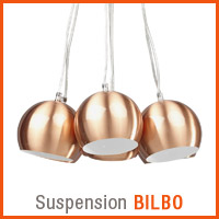 Suspension BILBO couleur cuivre - Nouveaute Alterego