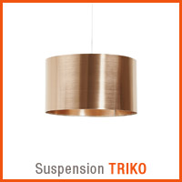 Suspension TRIKO couleur cuivre - Nouveaute Alterego