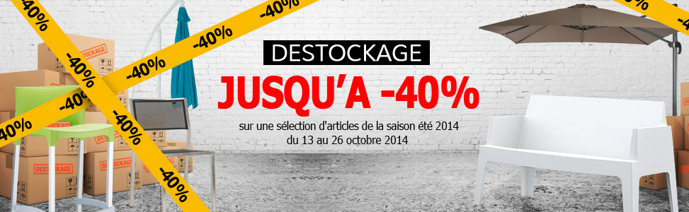 Destockage mobilier de jardin Alterego Design