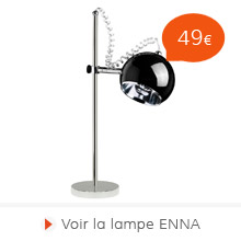 Rentree 2015 Alterego - Lampe de bureau ENNA noire