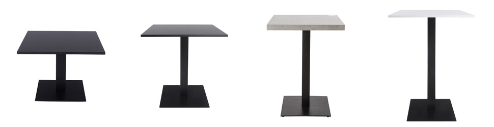 Hauteurs des pieds de table Alterego Design